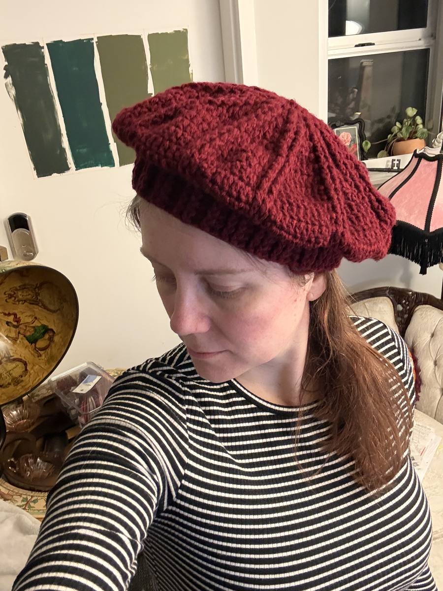 Burgundy Beret