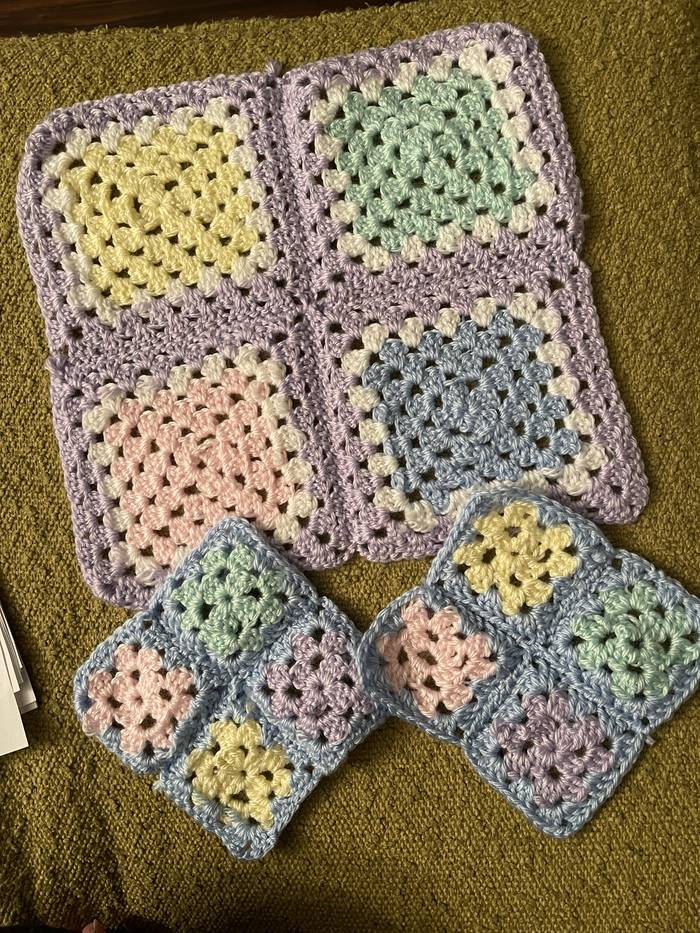 Granny Square Scarf