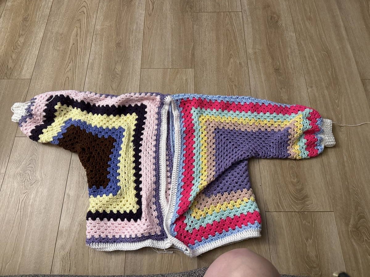Large Granny Square Cardigan