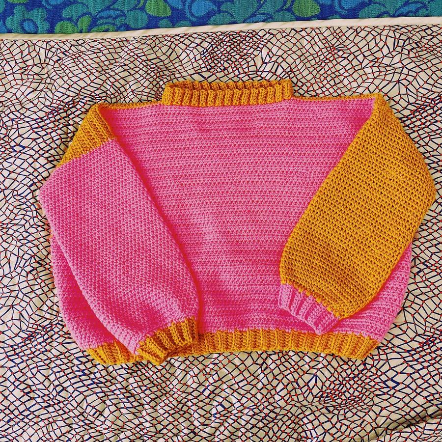 Pink Yellow Sweater