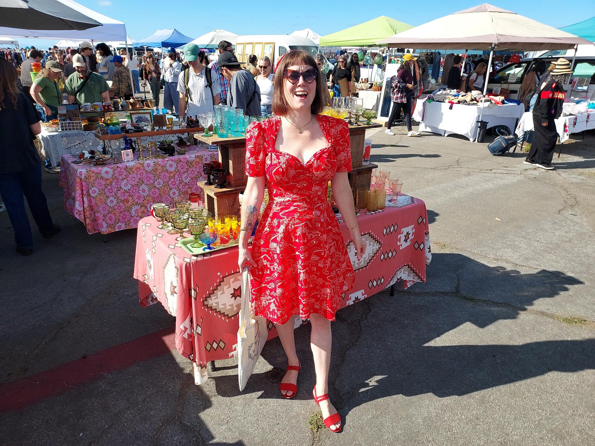 The Red Toile Dress